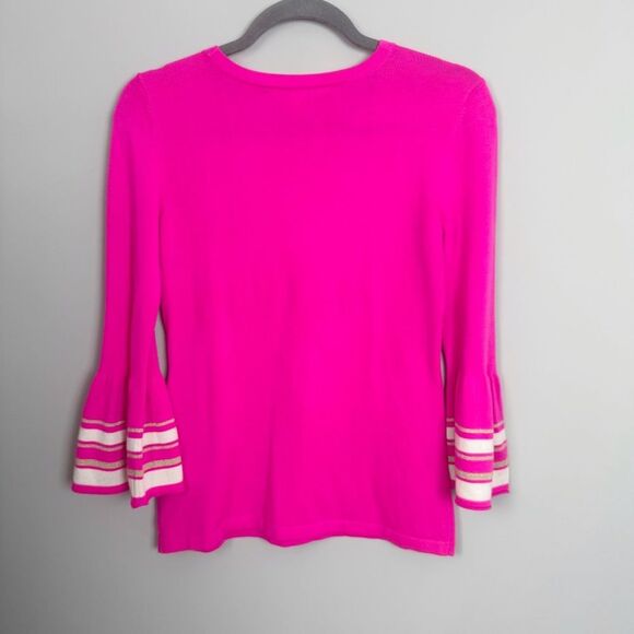 LILLY PULITZER | Callee Pink Bell Sleeve Sweater Women’s Size X-Small - Picture 12 of 12